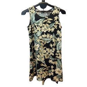 Sandwich Isle Vintage Women's Floral Print Sleeveless Dress. Made In Hawaii